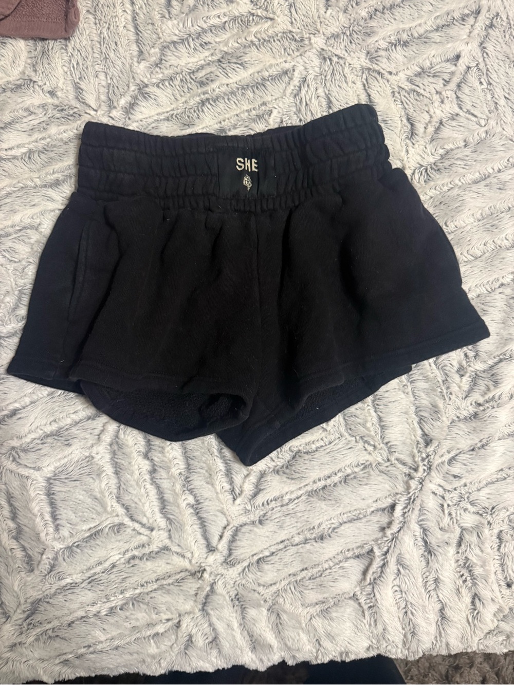 Darc Sport Black Elastic Waist Shorts